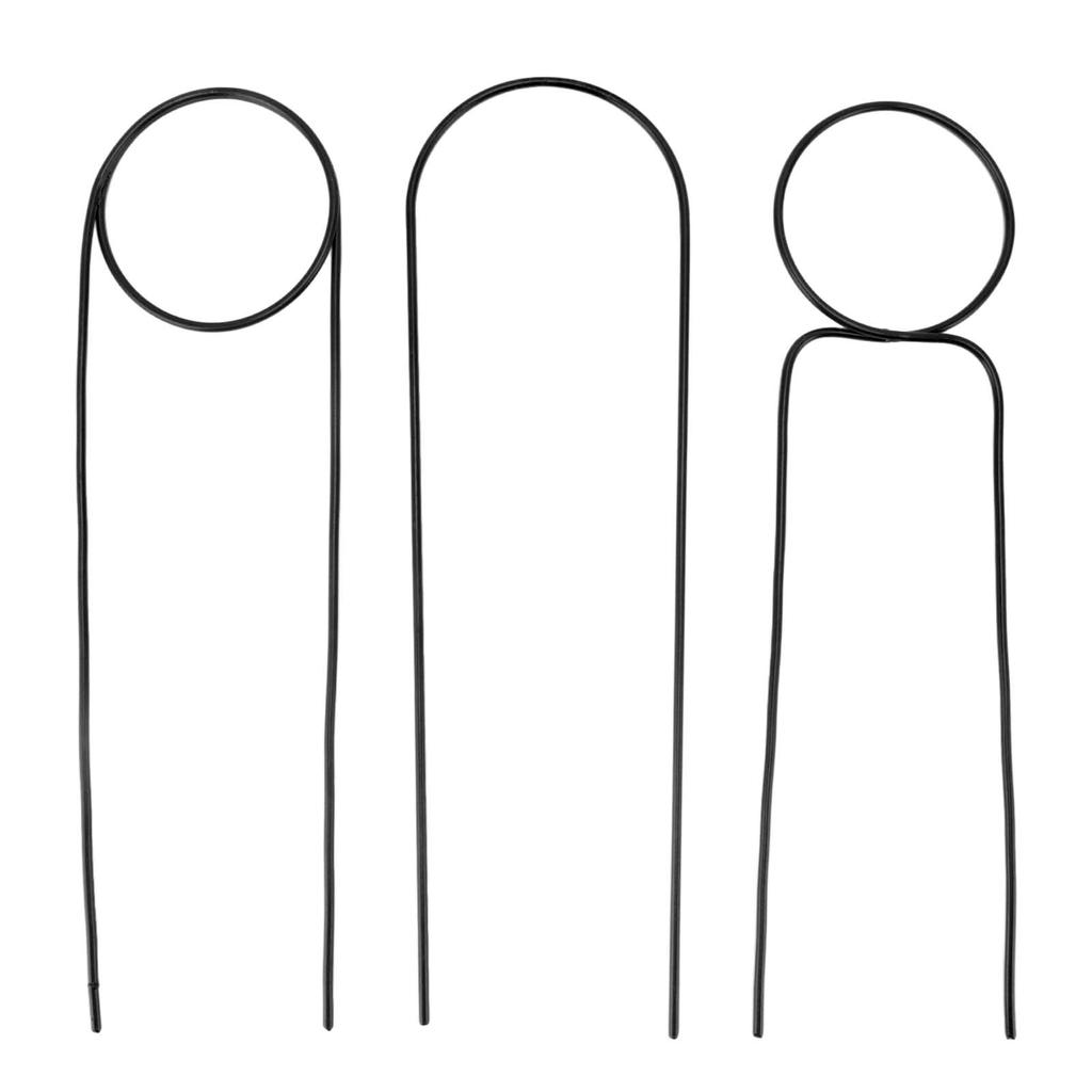 3 Pcs Plant Trellis 40cm Wrought Iron Metal Plant Climbing Trellis Indoor Green Plant Potted Flower