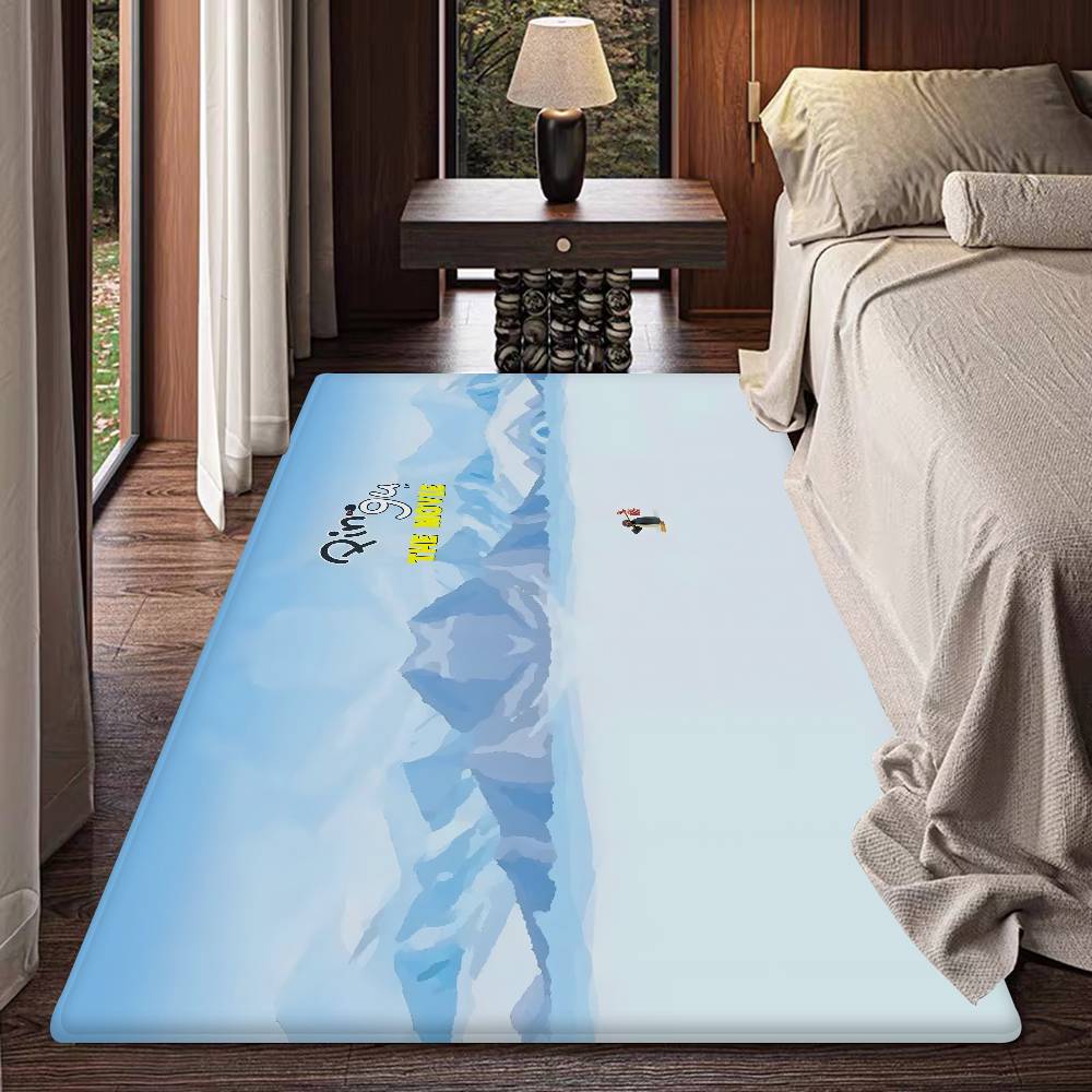 Cartoon Schattige P-Pingu P-Pinguïn Vloermat Rechthoekig Antislip Huis Zacht Badmat Voordeur Binnen Buiten Mat Welkom Deurmat 40x60 cm