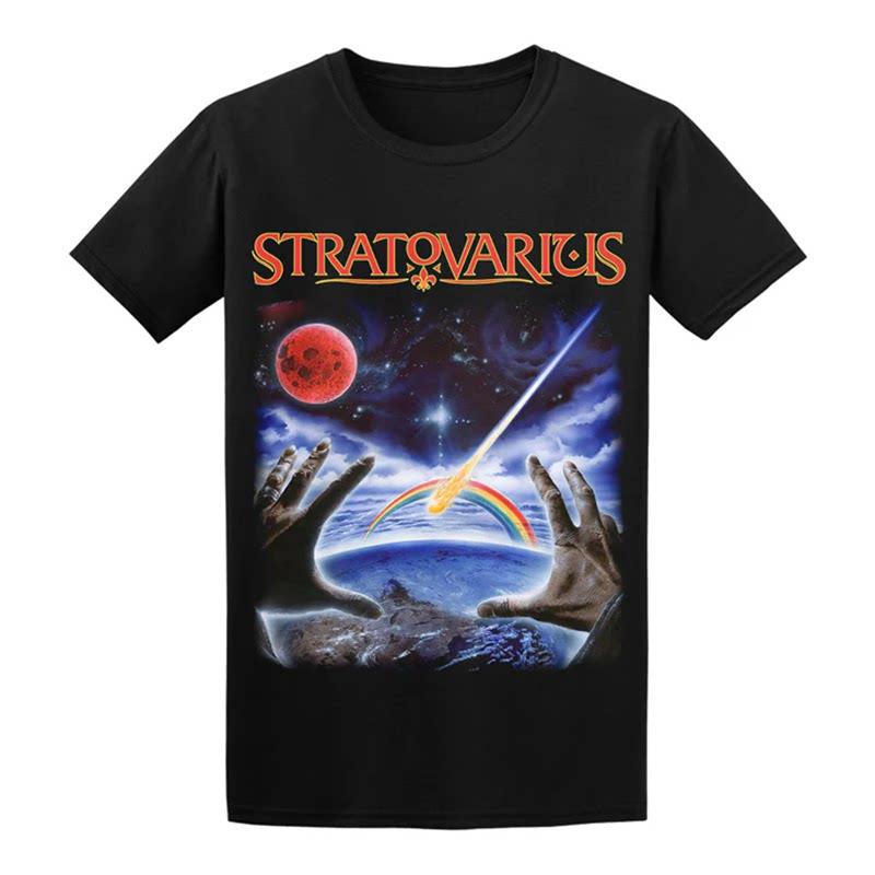 Retro SeaWorld Stratovarius Band Finnish Melody Metal Rock T-Shirt 100% Cotton Graphic Tee Men Women Summer Streetwear Top S разноцветный
