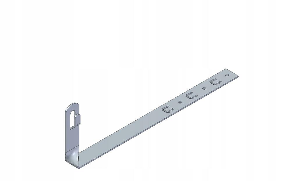 Uchwyt pod dachówkę l -330 skręcony h 130mm. zz