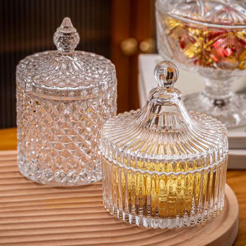 European Style Glass Storage Jar 14.5x15cm