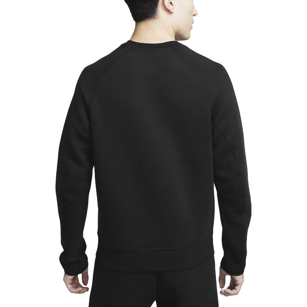 Nike Solid Color Fitted Long Sleeve Sweatshirt Men Tops Black FB7917-010