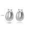 High Quality Silver Color Gold Chunky Hoop Earrings for Women Smooth Punk Ear Jewelry 2026 New Wholesale