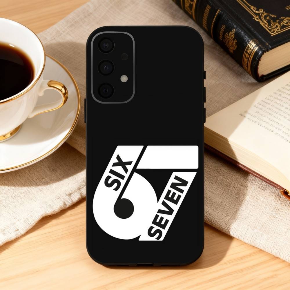 67 S-Six S-Seven Phone Case For Samsung Galaxy A73,A72,A71,A70,A53,A52,A51,Soft Silicone Black Cover