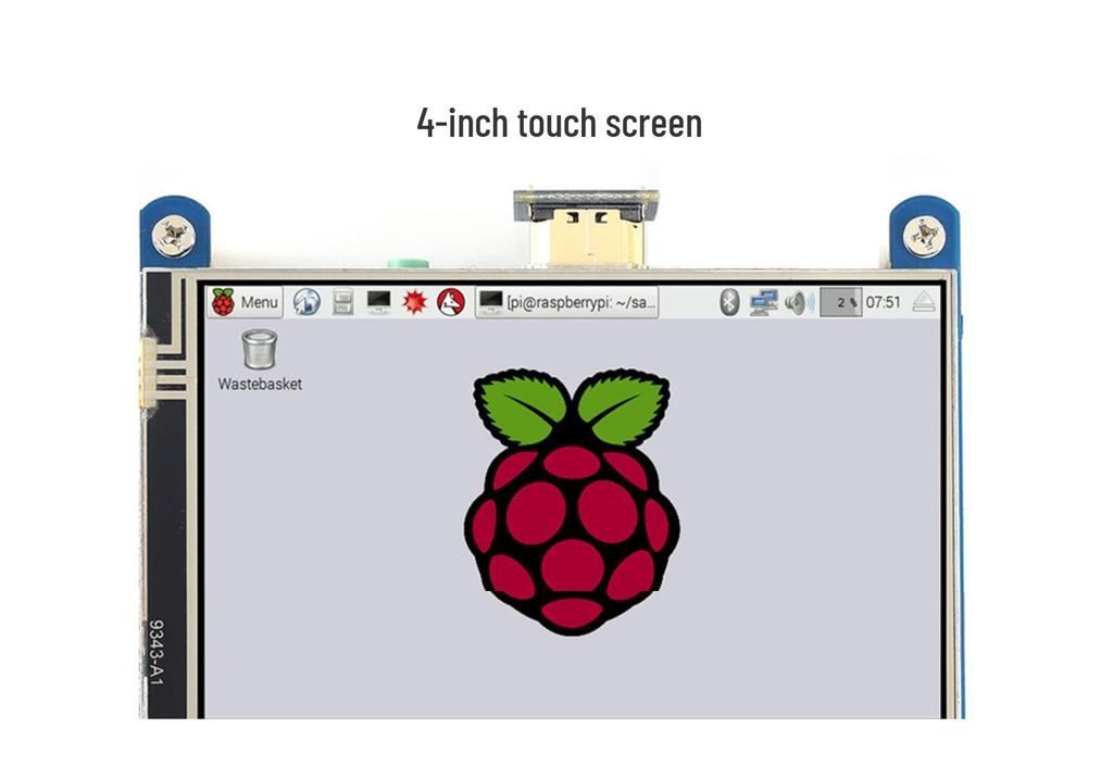 Weixue 4" Resistive Touchscreen, 480×800 IPS, High Compatibility for Raspberry Pi & PC