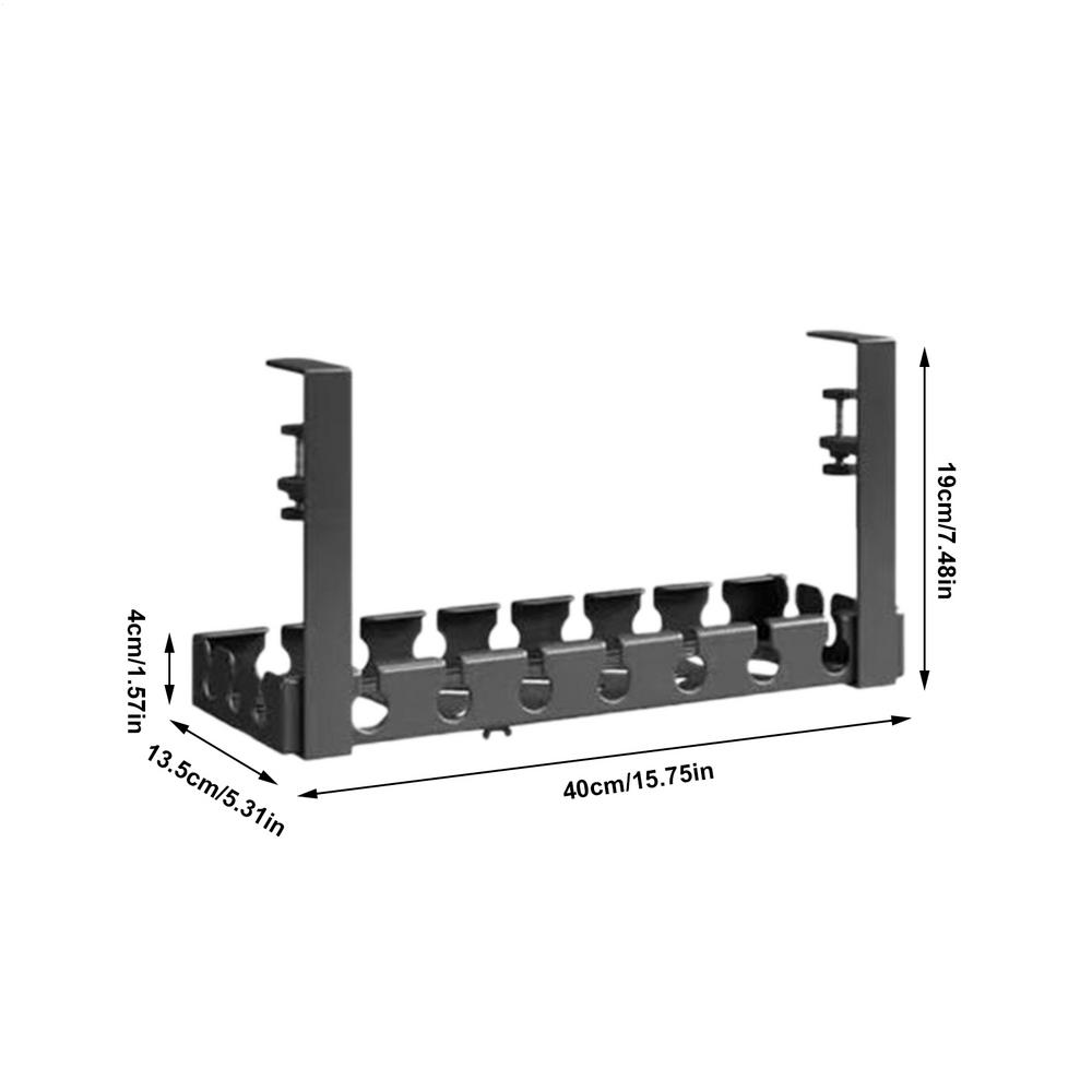 Desk Cable Management Desk Wire Organizer No Drill No-Drill Power Strip Storage Rack Offices Desktop Accessories For Home Study