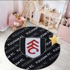 1PC round rug Fc Crest Design Printed Round Area Rug ,Rug For Home Office, Round Chair Rug, Decorative Carpet Fan gifts Christmas gift