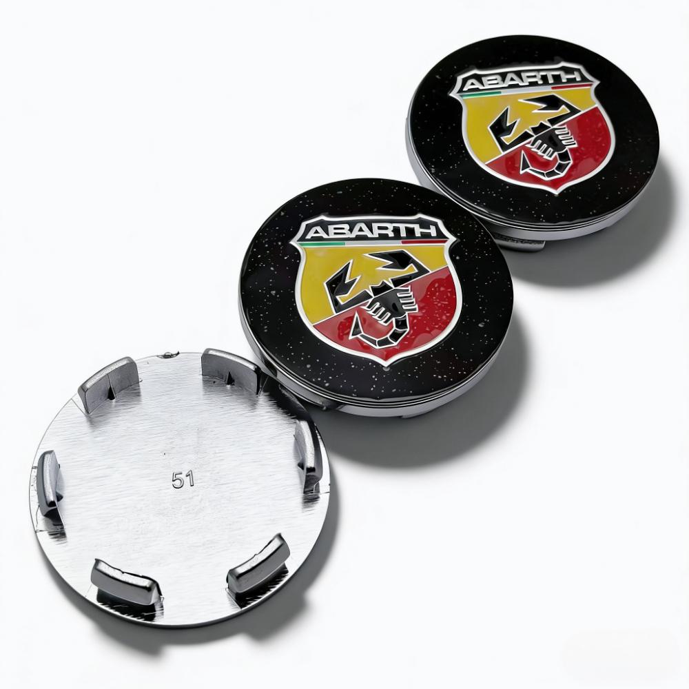 4 pezzi Stemmi Emblema Logo Scorpione Tappi Centrali Ruote Auto 51mm 46mm Mozzo Cerchione Copertura Antipolvere Coprimozzi Ruota Sostituzione Accessori Auto
