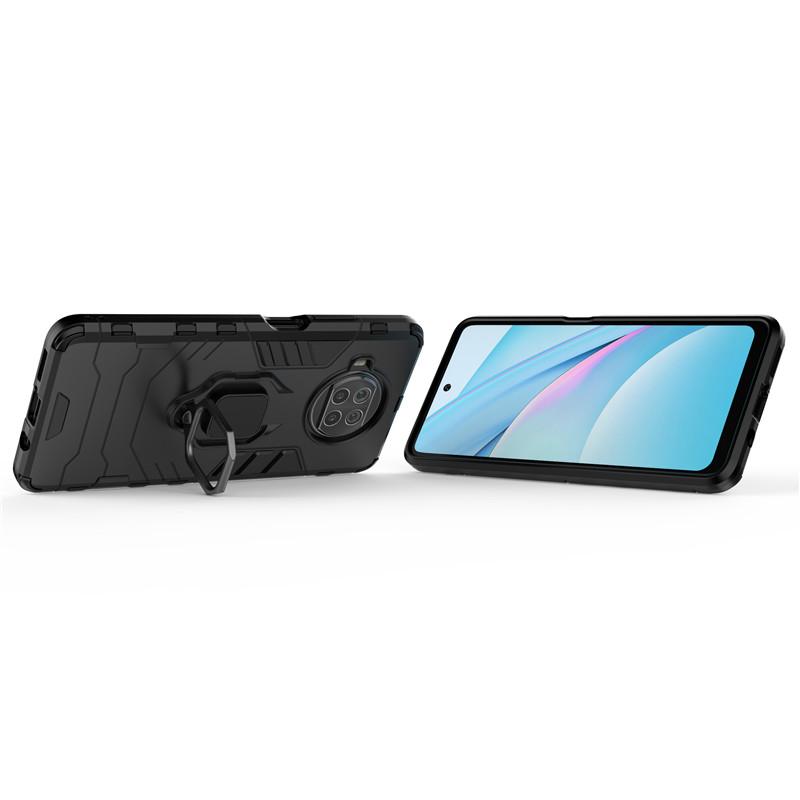 Dla Etui Xiaomi Mi 10T Lite Etui Dla Mi 10T Lite Capas Wstrząsoodporny Stojak z Pierścieniem na Telefon Magnetyczne Etui Dla Xiaomi Mi 10 Lite Fundas