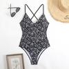 New bikini women's one-piece swimsuit digital printing swimsuit fashionable and sexy suspender swimsuit