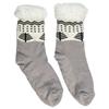 Calzini Invernali Sherpa Con Fantasia Taglia 39-42 Grigio