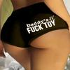 Sportshorts Bequem Buchstabenprint Unifarben Hoher Bund Intim Verführerisch Po-Hebend Übergröße Damen-Shorts für Zuhause