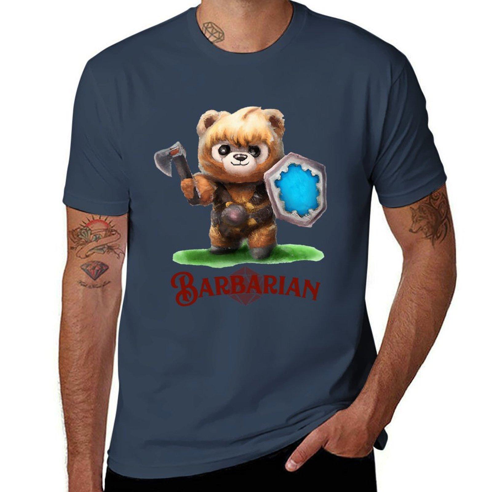 Barbarian Dnd Rpg Class Tshirt Quick Dry Outdoor Sports Tshirt S