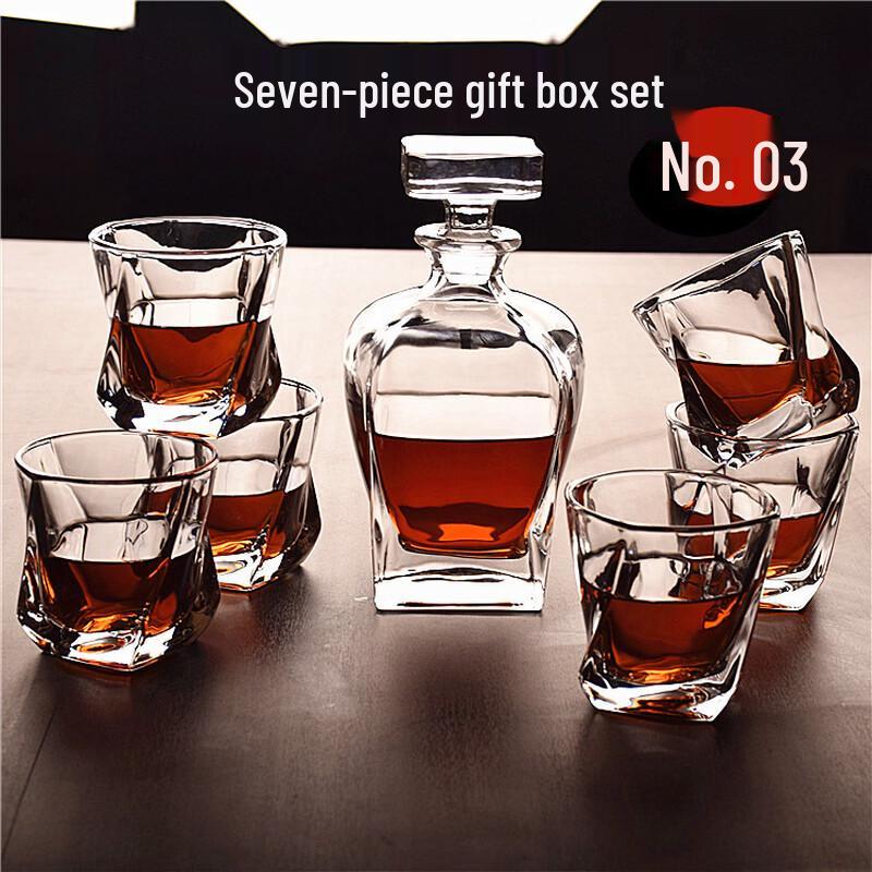 Handon 7-Piece Glass Wine Decanter Set