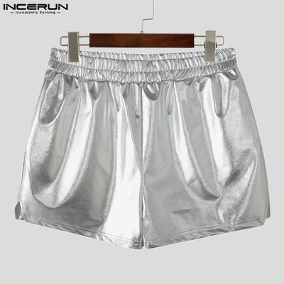 Men Women Hot Shorts Elastic Waist Glitter Back Cutout Party Pants
