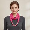 Vintage Style Women's Scarf Necklace Breathable Ethnic Necklace Scarf Beaded Pendant Scarf  Dancers
