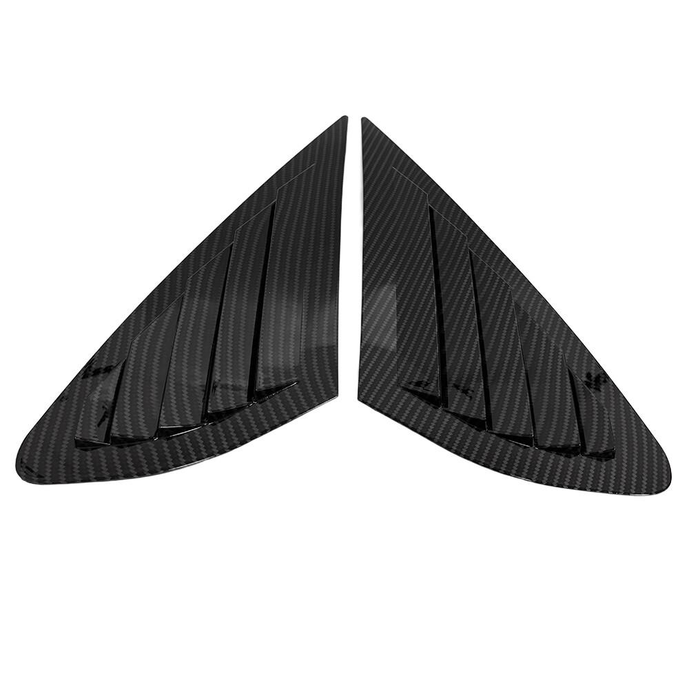 For Ford Focus Sedan 2005-2008 2x Car Sticker Rear Louver Window Side Shutter Cover Trim Vent Scoop ABS Decoration Accessories