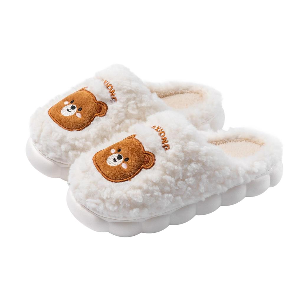 Cotton Slippers Autumn and Winter Cute Couple Indoor Home Non-slip Winter Thick Bottom Warm Plush Slippers
