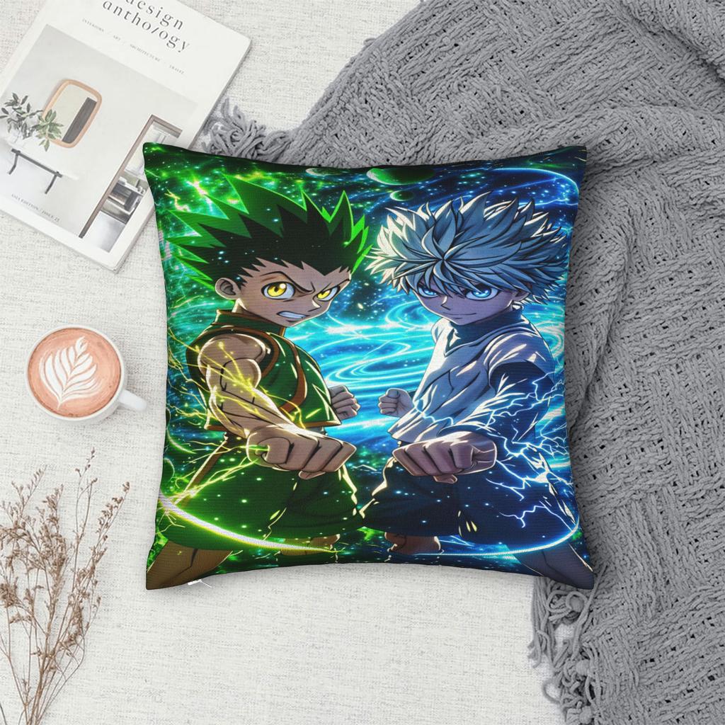 G-Gon K-Killua Pillow Cover Comfy Cushion Cover Vintage Pillow Case For Living Room Chair