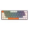 Tastatură pentru gamer T60 Comutator roșu/albastru 62 de taste Tastatură mecanică cu fir USB Mini cu fir cu iluminare din spate de călătorie portabilă pentru laptop de jocuri PC