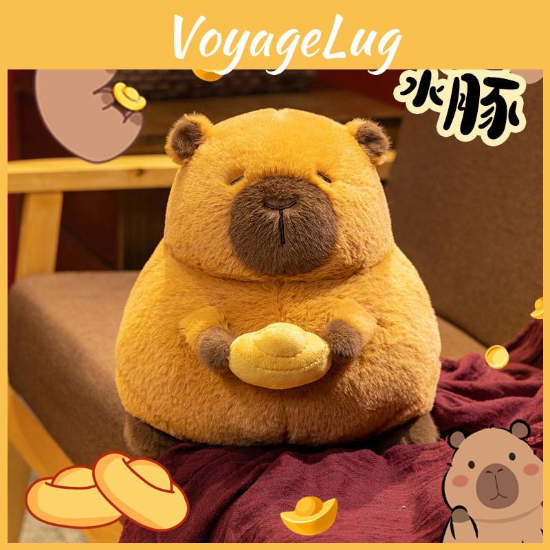 Ingot Capybara Cartoon Plush Toy Cute Girl Living Room Sofa Decoration Gift Doll