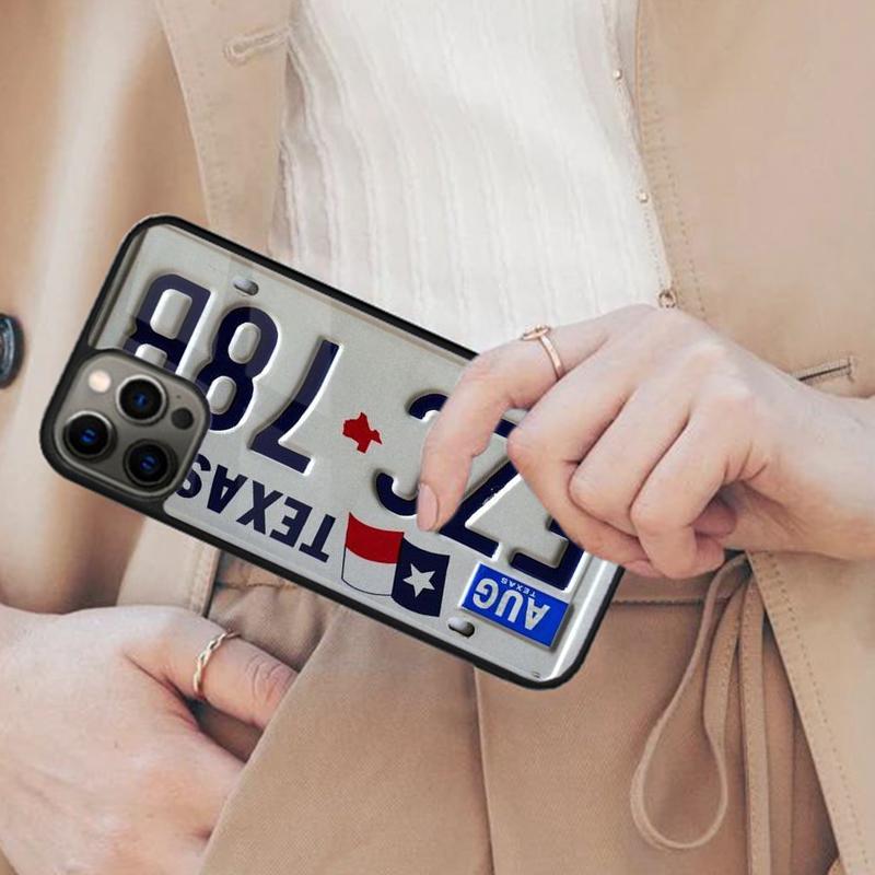 

License Plate Magnetic Phone Case For APPLE iPhone 17 Air 16 14 13 12 Pro Max 15 Plus Wireless Charge With MagSafe Cover iPhone 13mini
