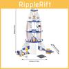 Kids Wooden Space Rocket Model For Learning And Construction Imaginative