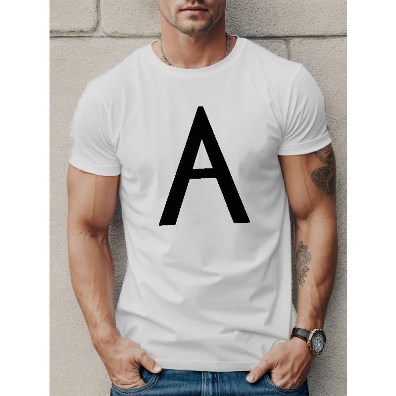 A Men s Short Sleeve T-shirt New Summer Style T-shirt Top , Oversized, Cool, Casual S