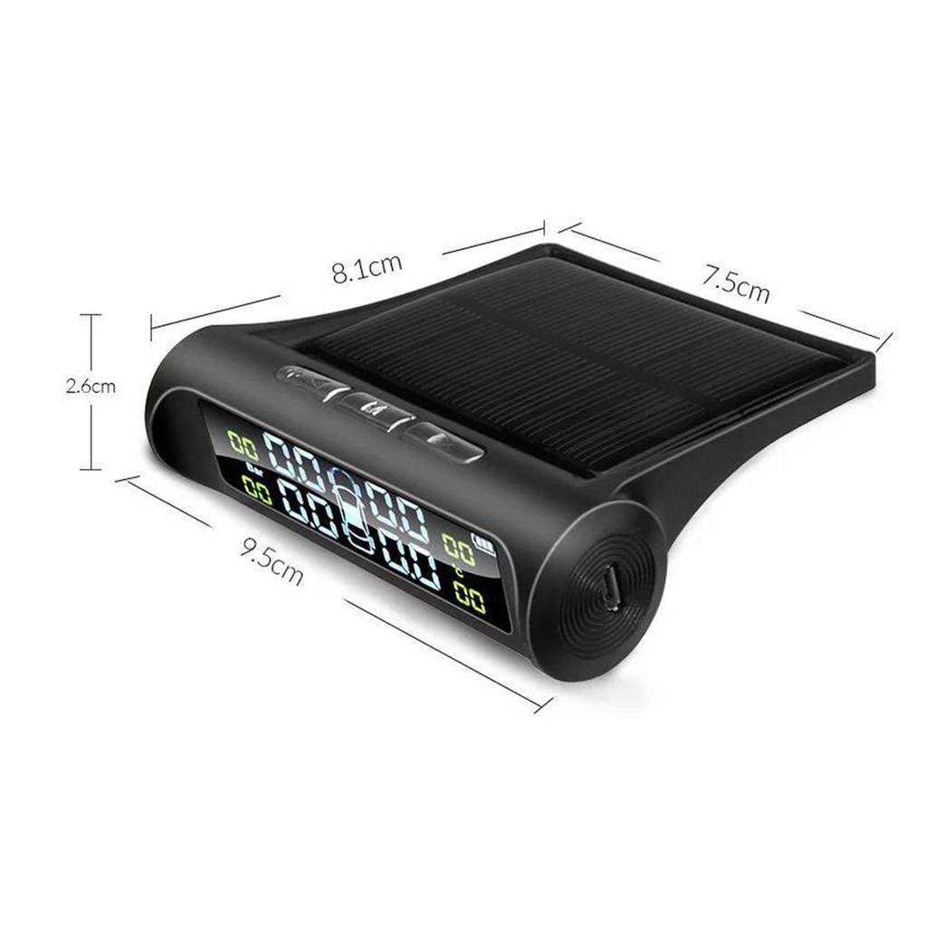 Reifendruckkontrollsystem Reifendrucksensor Einfach zu installieren Temperatur- und Druckanzeige für SUV PKW MPV LKW