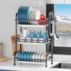 Compact Dish Rack Multifunctional Dish Drying Rack Rustproof Kitchen Dish Drying Rack