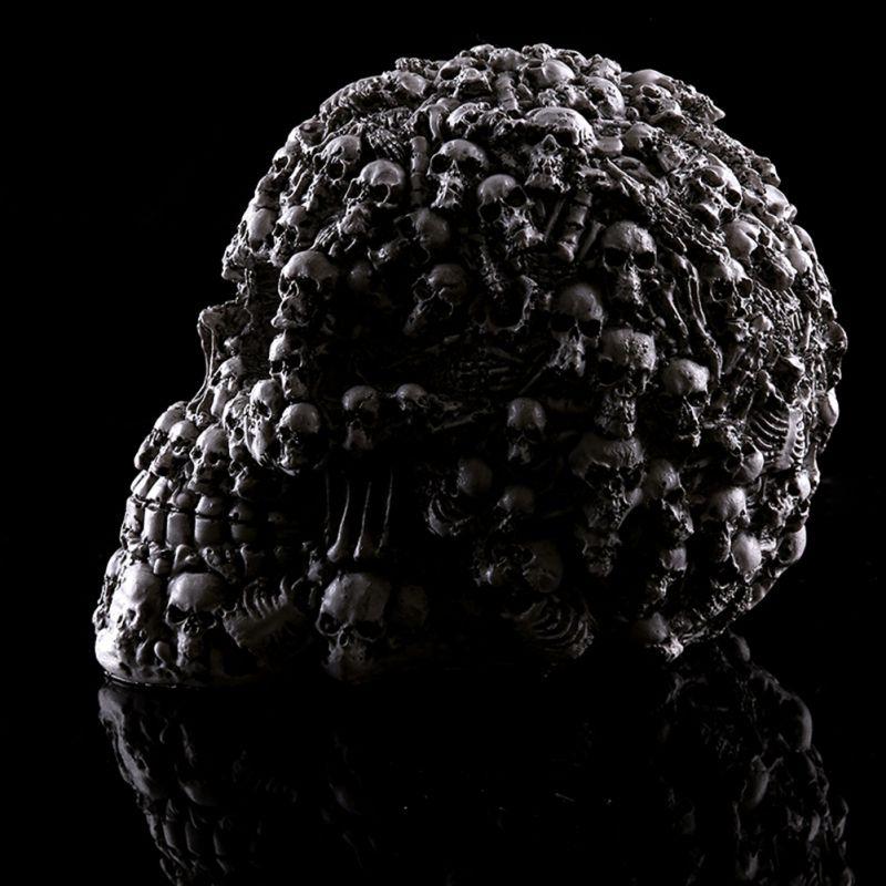 Halloween Skull Model Interior Decoration Resin Skull Head Halloween Whole Person Mold Home