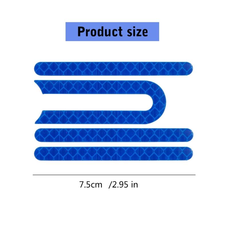 Waterproofed Side Guard With Reflective Electric Scooters Night Warning Stickers for Night Cycling and Daily Commutes