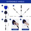Car Windshield Cleaning Brush With Extendable Handle And Microfiber Cloth For Streakfree Glass Cleaning