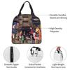 Custom D-Digimons Insulated Lunch Bag for Work School Cartoon Leakproof Thermal Cooler Lunch Box Men Women