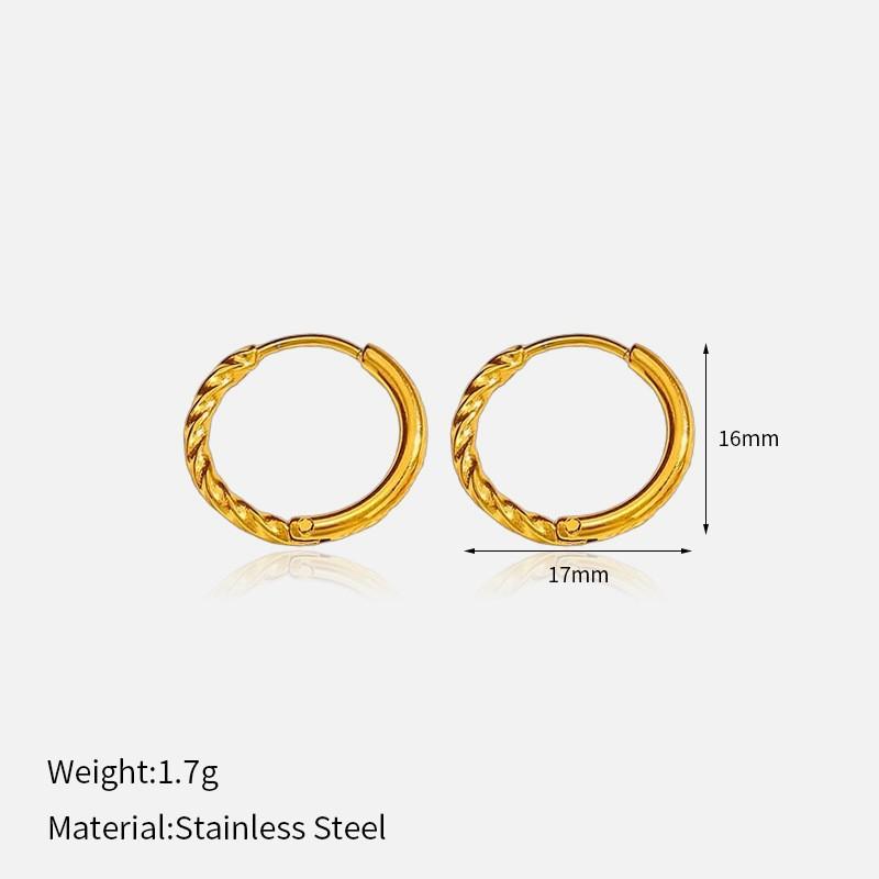 Minimalist Gold 316L Stainless Steel Earrings For Women Luxury Premium Tarnish Free Titanium Steel Stud Earrings Minimalist Ear Jewelry
