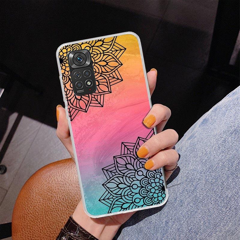 Totem Mandala Colorful Flower Phone Case For Xiaomi Redmi Note 15 14 13 12S 12 11 Pro Plus 14S 11S 11E 10 10S 11T 5G Personalize