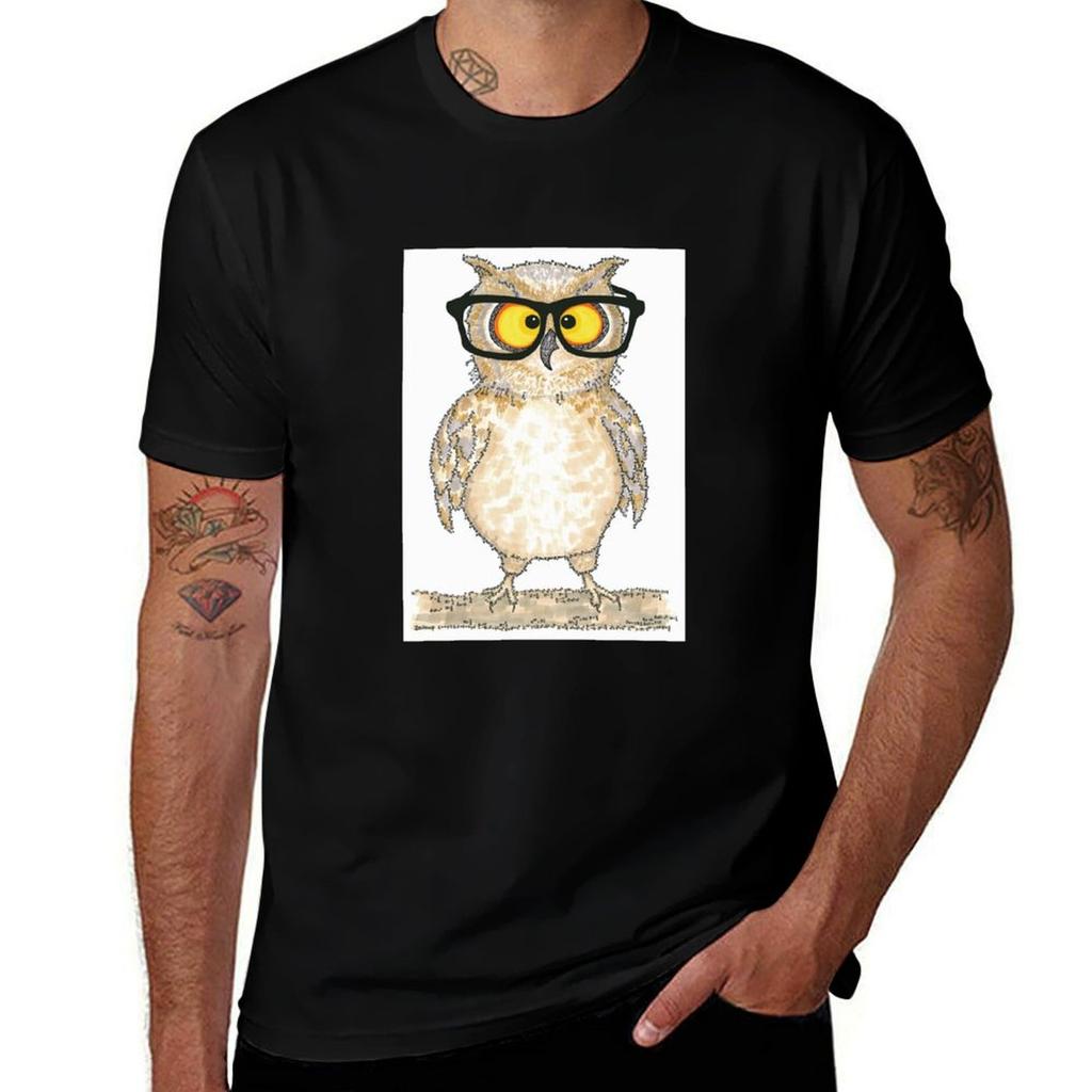 Cute Wise Owl Tshirt T Shirts Cotton 100 Essential T Shirt Tshirt