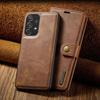 (brown, Samsung S21 Ultra) Business Genuine Leather Wallet Case  Card Holder Strong Magnetic Flip Cover