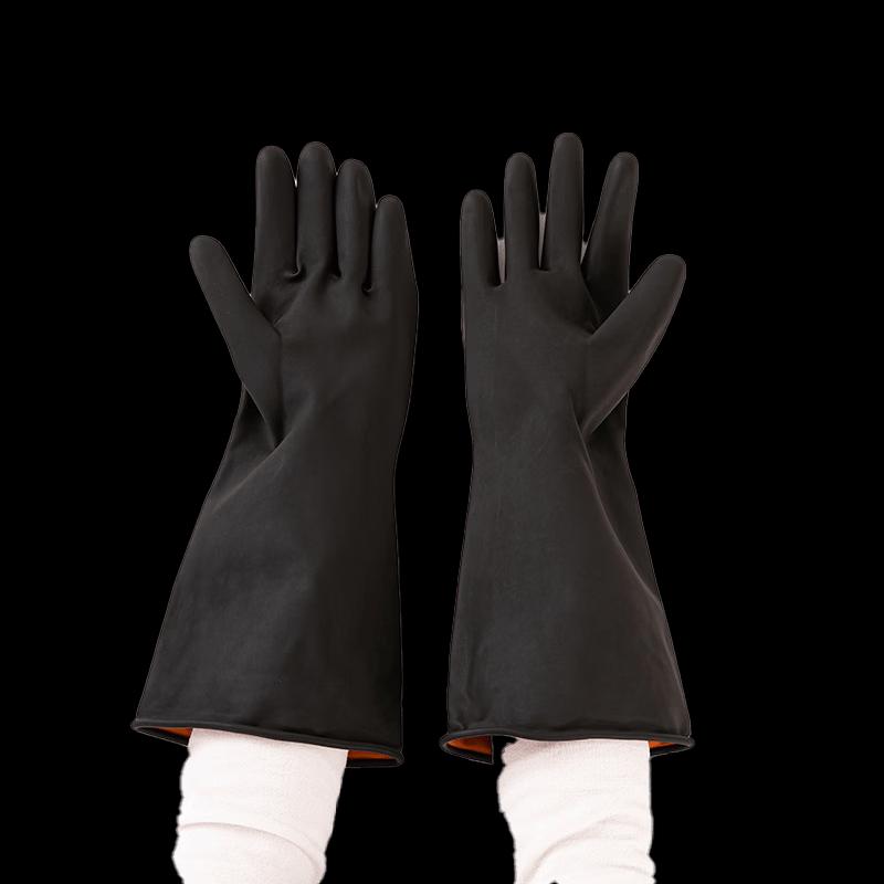 QINGXI Industrielle Säure-Lauge-Beständige Verdickte Gummihandschuhe