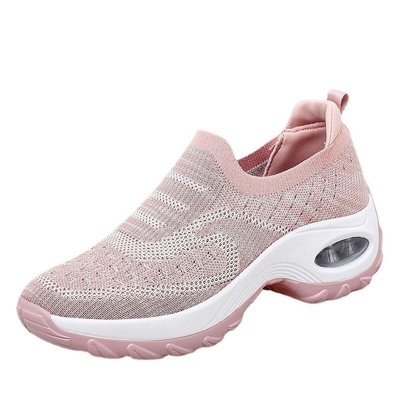Fashion Ladies Shoes 2025 High Quality Slip-on Women's Vulcanize Shoes New Round Toe Outdoor Slip-Resistant Casual Breathable Sneakers