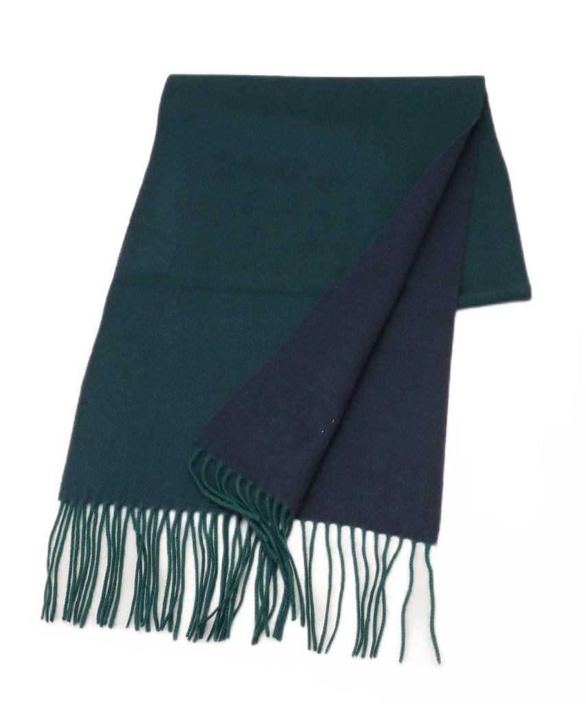 Takeo Kikuchi Cashmere Solid River Cashmere Moss Green 00 100% Stole/Scarf, Pattern, Color-Combo Scarf, Men's, G8701093, (024), (FREE)