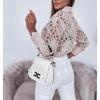 EastRogue Women's Fashion Casual Spring Fall Solid Color Print Long Sleeve POLO Neck Blouses & Shirts