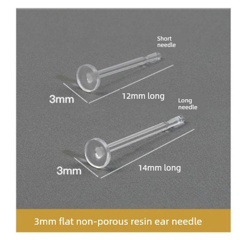 

Серьги-гвоздики из смолы, пластиковые, прозрачные, невидимые, с ушной иглой, гипоаллергенные, для мужчин и женщин, из смолы, без аллергии, ушные палочки, ушная игла, беруши Short needle 10 pairs
