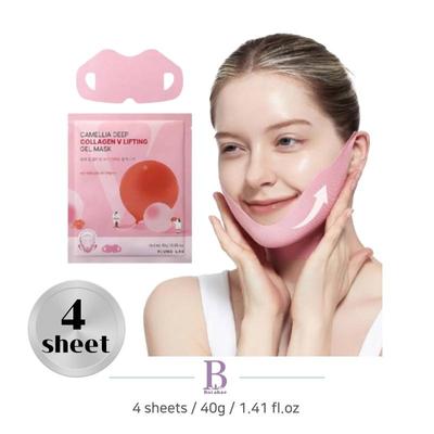 Masque Gel Liftant Camélia Collagène Profond V 4 pièces