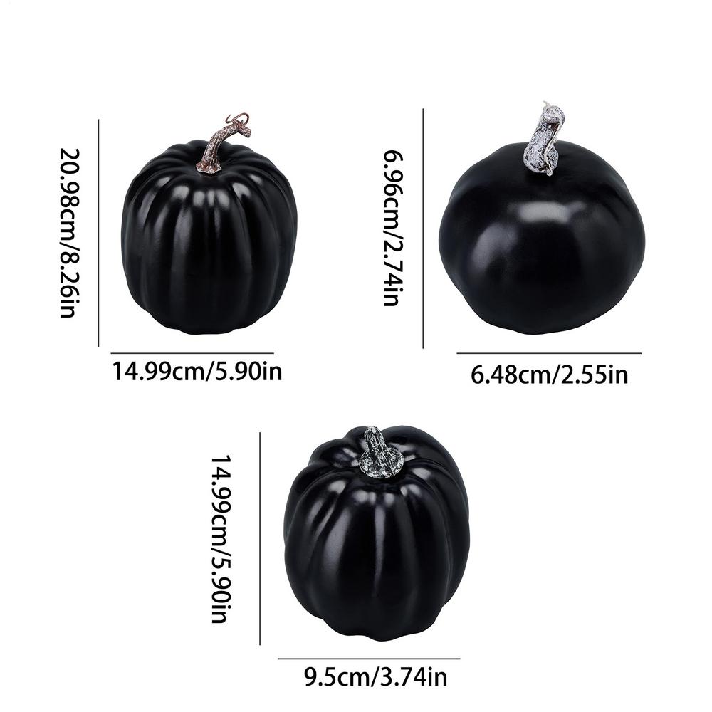 7pcs Artificial Pumpkins Fall Decoration Faux Foam Harvest Pumpkins Set Harvest Festival Halloween Pumpkin Model Vegetable Decor