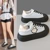 Big head niche original shell ghost board shoes 2025 new casual ugly cute bread big head shoes little white shoes thick sole