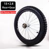16/18/20 Inch Fietswiel Zwart Verdikt Stalen Wiel Voor/Achter 2.125/2.4/2.5 Kinderfiets Wielset Met Antislipband Aangepast