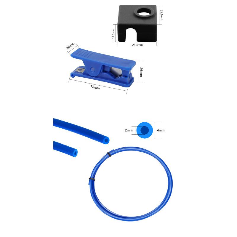 For Ender 3 V2/ Ender 3/ Ender 3 Pro/Ender 5 3D Printer Xs Series Pneumatic Connector Tubing Kit
