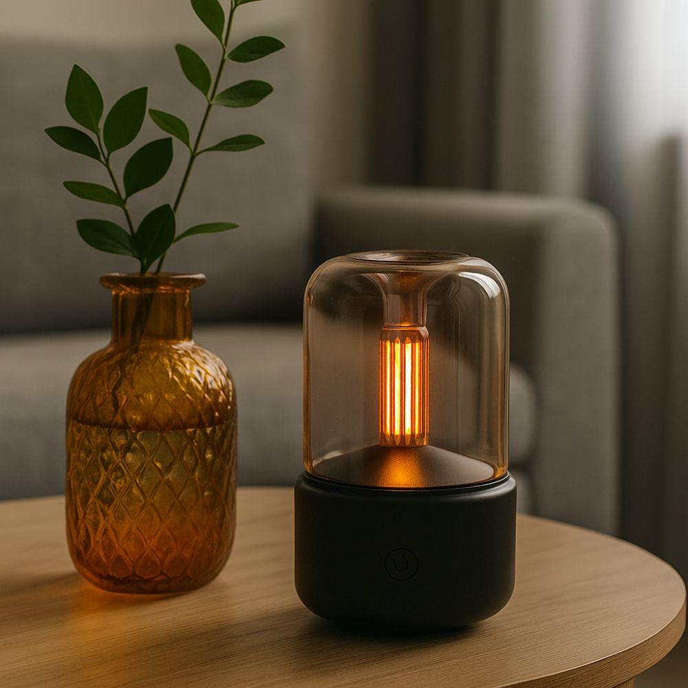 LED Cool Mist Humidifier Dry Boil Protection Aroma Diffuser Quiet Operation Mist Sprayer  Bedroom