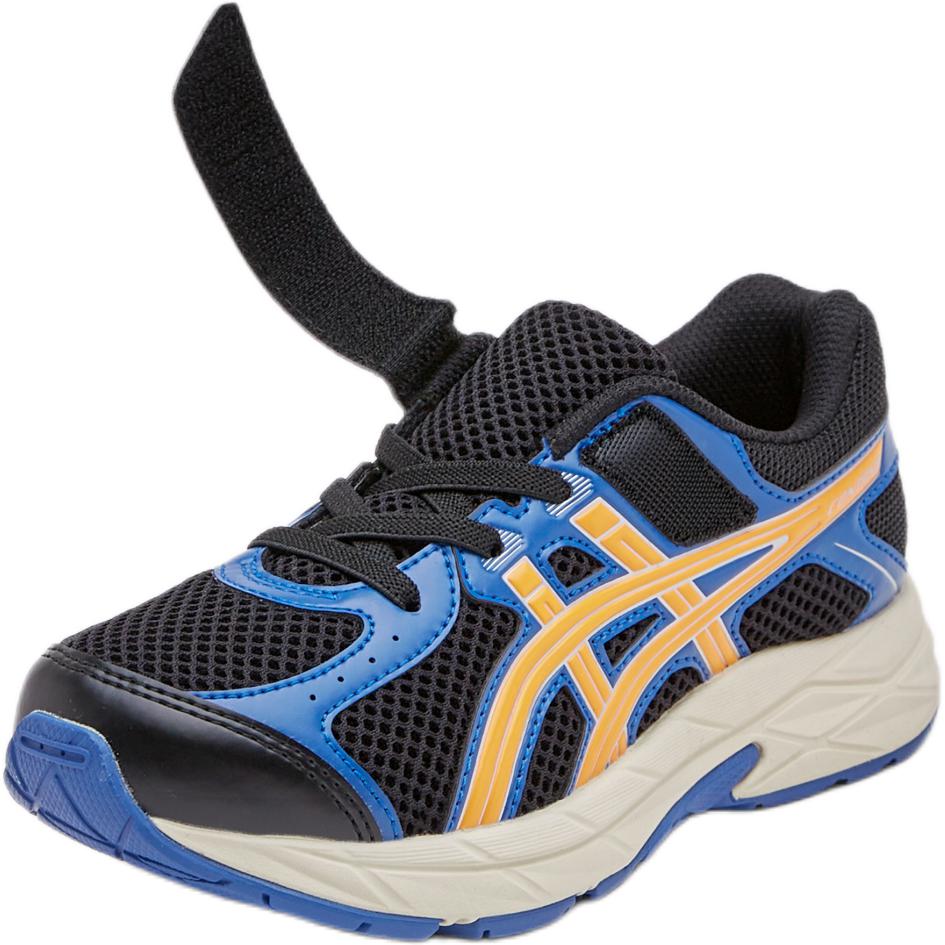 Asics Kids Running Shoes Lightweight Breathable Support Low Top Kids sneaker Black Blue 1014A377-001